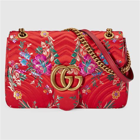 gucci bag with flowers|gucci botanical shoulder bag floral.